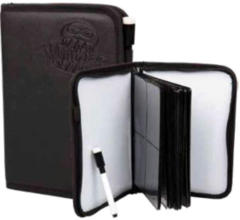 Monster Protectors Deluxe Zipperbound 4 Pocket Binder with White Boards and Marker